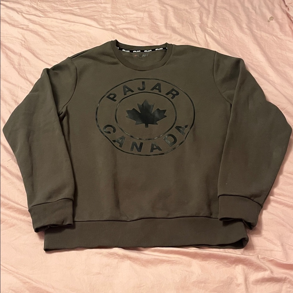 Pajar Canada Olive Green Crewneck Sweatshirt Size large Unisex